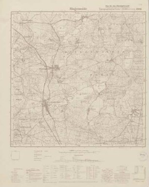 2948 Ringenwalde, Topographische Karte 1:25000 (4cm - Karte)