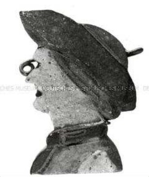 WHW-Abzeichen, Trachtenkopf, Straßensammlung im Gau München-Oberbayern vom März 1935