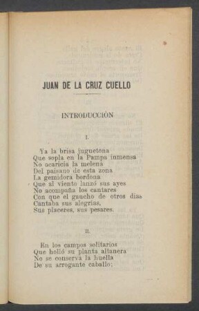 Juan de la Cruz Cuello : Introducción