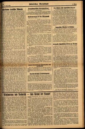 Zweite Ausgabe vom Freitag, den 05. Juni 1942.