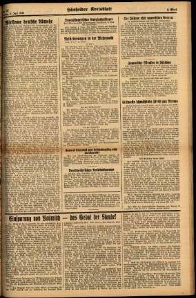 Zweite Ausgabe vom Freitag, den 05. Juni 1942.