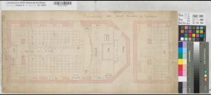 Gronau (Gronau) kath. Kirche Grundriß 19.Jh. 1 : 50 33 x 69 kol. Zeichnung KSM Nr. 896