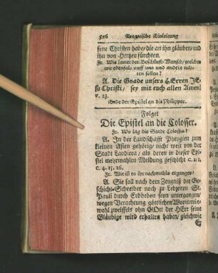 Die Epistel an die Colosser.