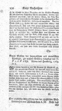 Eine praktische Abhandlung von der christlichen Vollkommenheit.