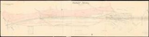 Viergleisiger Ausbau der Hauptbahn Berlin-Halle Schinkelwettbewerb 1914: Bahnhof Jüterbog: Grunderwerbsplan (Lageplan) 1:1000