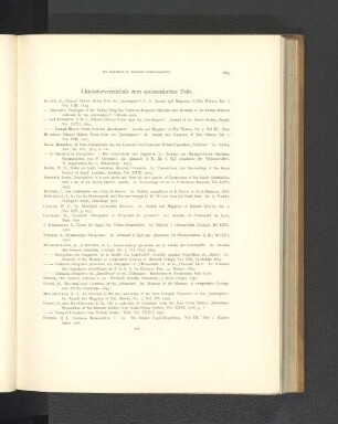 Literaturverzeichnis zum systematischen Teile