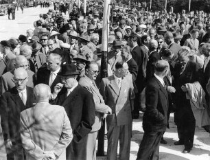 Eröffnung der Teilstrecke Bruchhausen - Baden-Baden am 26.08.1956