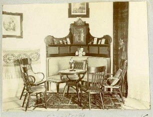 Karin's [Karoline Sophie Dalman] Zimmer. Südostecke [Jerusalem, Palästinainstitut]
