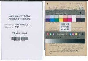 Entnazifizierung Adolf Tillwick , geb. 04.08.1897 (Registrator)