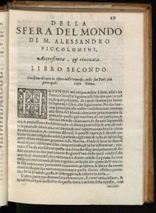 Libro Secondo