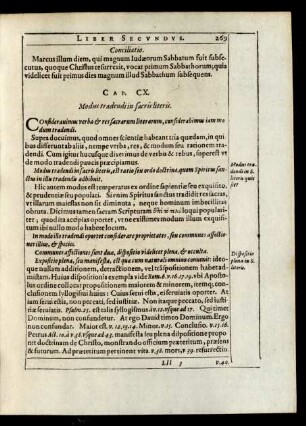 Cap. CX. Modus tradendi in sacris literis.