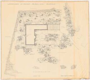Garten Koch, Oelsnitz: Lageplan mit Pflanzplan 1:100