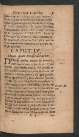 Caput IV. Unio quot modis dicatur.