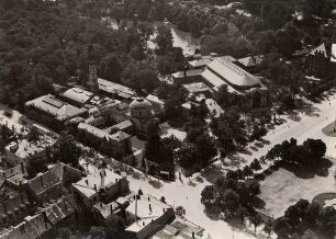 Luftbildaufnahmen von Karlsruhe. Südstadt - Festplatz