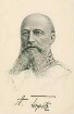 Alfred von Tirpitz, Grossadmiral in Uniform mit Orden, Brustbild in Halbprofil