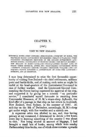 CHAPTER X. - Historical Notes - First Settlers - Missionaries- Conquest of Hongi, the travelled Maori.