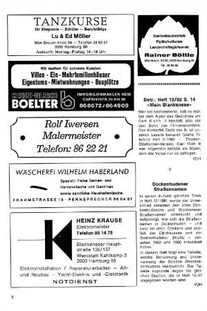 Dockenhuder Straßennamen