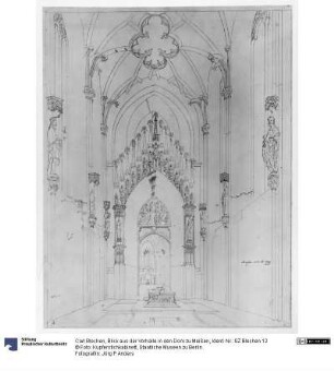 Blick aus der Vorhalle in den Dom zu Meißen