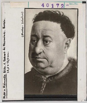 Meister von Flémalle (Robert Campin): Bildnis des Robert de Masnimes. Berlin
