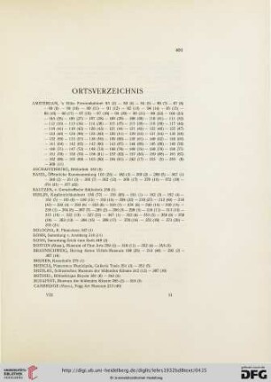 Ortsverzeichnis