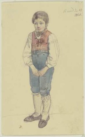 Stehender Bauernjunge aus Berod