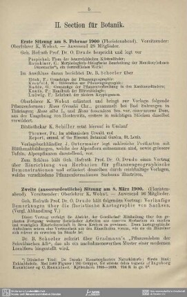 II. Section für Botanik