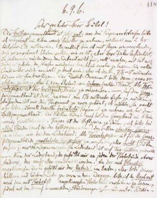 Brief an die Buchbinderei Hübel & Denck