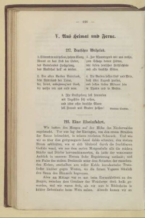 V. Aus Heimat und Ferne