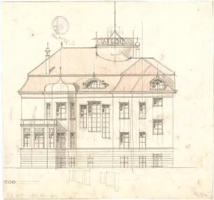 Pfann, Paul; München, Möhlstr.; Wohnhaus O. Bischoff - Ansicht