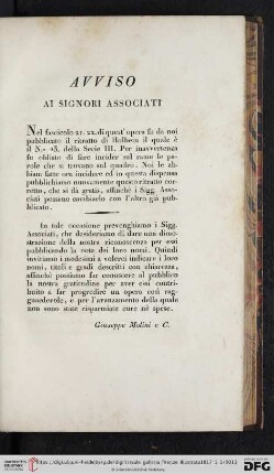 Avviso ai Signori Associati
