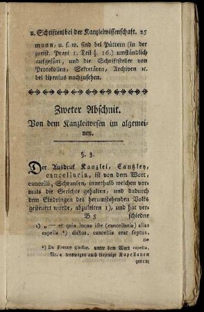 Zweyter Abschnit.