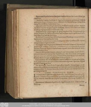 Libri Utrisque Iuris.