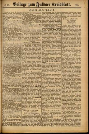 Zweite Ausgabe vom Samstag, den 13. April 1895.