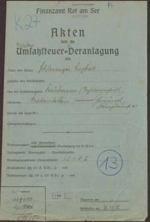 Siegfried Schlesinger, *27.06.1897, Textilwarenhändler