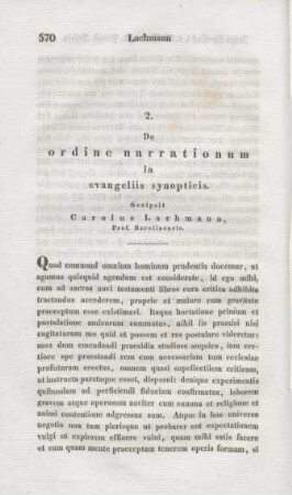 570-590 De ordine narrationum in evangeliis synopticis