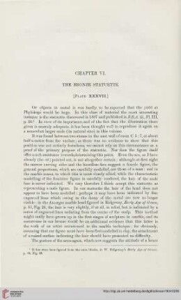 Chapter VI: The Bronze Statuette