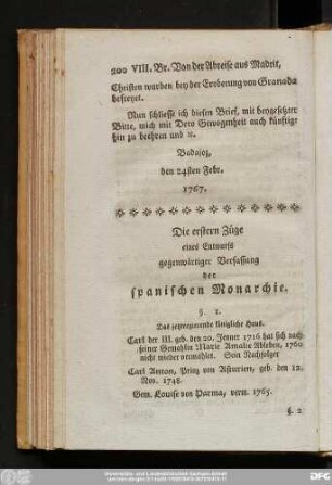 Die erstern Züge eines Entwurfs gegenwärtiger Verfassung der spanischen Monarchie.