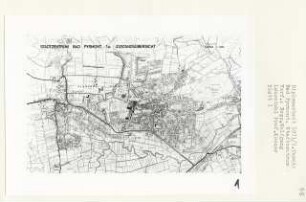 Stadtzentrum, Bad Pyrmont (Diplomarbeit bei Willy Kreuer): Zustandsübersicht, Lageplan 1:5000