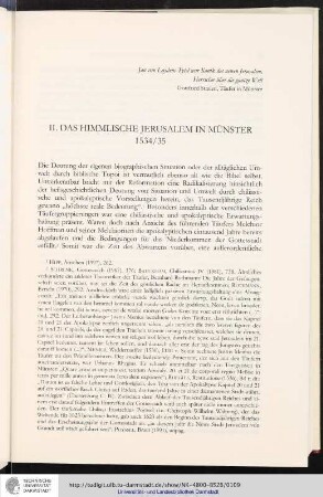 II. Das himmlische Jerusalem im Münster 1534/35