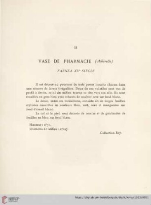 Vase De Pharmacie (Faenza XVe siècle)
