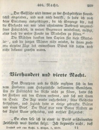 Vierhundert und vierte Nacht