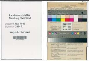 Entnazifizierung Hermann Weyrich , geb. 05.03.1893 (Kaufmaennischer Angestellter)