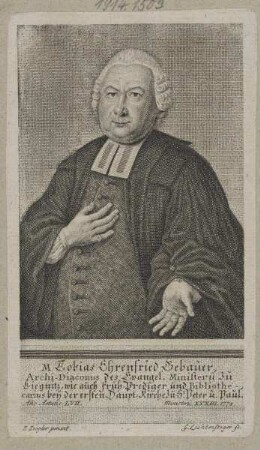 Bildnis des Tobias Ehrenfried Gebauer