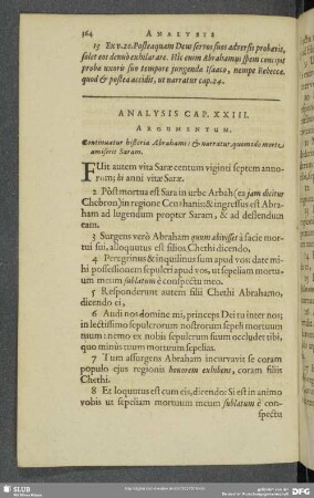 Analysis Cap. XXIII.