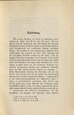 Beiträge zur Kenntnis der Aethyldimethylbenzole