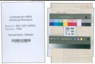 Entnazifizierung Wilhelm Schuermann , geb. 00.00.0000 (Lehrer)