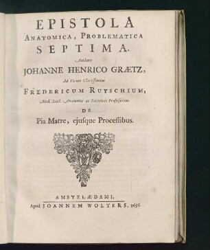Septima: De Pia Matre, ejusque Processibus