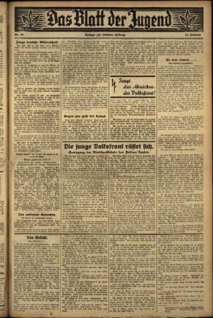 Zweite Ausgabe vom Freitag, den 24. Februar 1933.