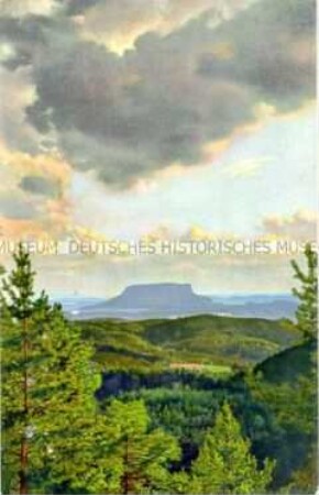 Blick von der Bastei auf den Lilienstein