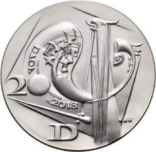 Medaille von Victor Huster auf 275 Jahre Gewandhausorchester Leipzig